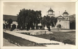 Mission Santa Barbara California Postcard Postcard Postcard