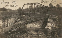 Bridge Over the American River Folsom, CA Postcard Postcard Postcard