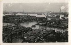 View of Bay, Boats (Saipans) Postcard