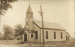 Catholic Church Sackets Harbor, NY Postcard Postcard Postcard