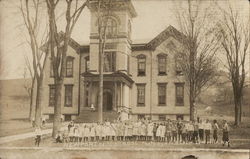 School and Students Newport, NY Postcard Postcard Postcard