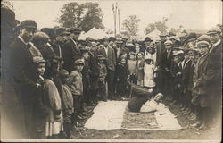 Sideshow Act - Escape Artist or Hoop Tricks Postcard