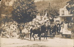 People in Parade Postcard