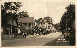 Main Street Milo, ME Postcard Postcard Postcard