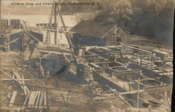 Dam and Powerhouse Colliersville, NY Postcard Postcard Postcard