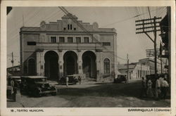 Municipal Theater Barranquilla, Colombia South America Postcard Postcard Postcard