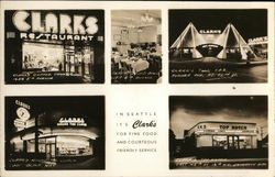 Clark's Restaurant Postcard