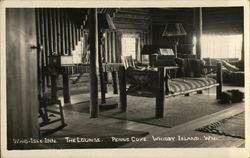The Lounge - Whid-Isle Inn, Whidbey Island Postcard