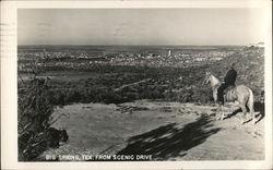 View from Scenic Drive Big Spring, TX Postcard Postcard Postcard
