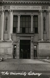 Facade of the Library Postcard