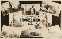 Greetings From Roseland Postcard