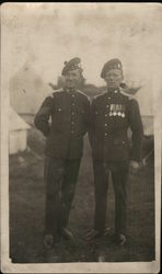 Two Sergeants in the 2nd Scottish Horse Postcard