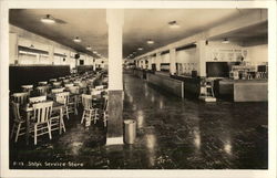 Ship's Service Store - Farragut Naval Training Station Postcard