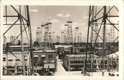 Oil Wells Postcard