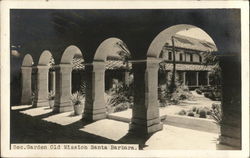 Secret Garden, Old Mission Santa Barbara, CA Postcard Postcard Postcard