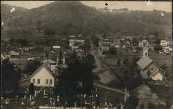 Town Amid Seven Hills Postcard