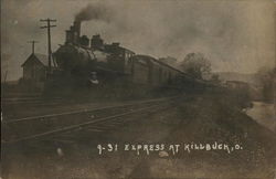 Express Train Postcard