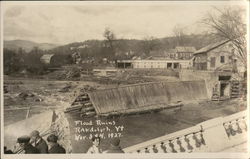 Flood Ruins Randolph, VT Postcard Postcard Postcard