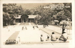 Swimming Pool Holly River State Park West Virginia Hacker Valley, WV Postcard Postcard Postcard