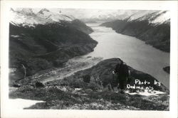 Aerial View Skagway, AK Postcard Postcard Postcard