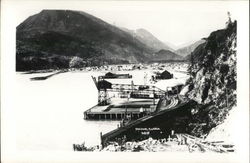 View of Town and Harbor Skagway, AK Postcard Postcard Postcard