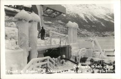 Iced Over Ship - Frank H. Brown Skagway, AK Postcard Postcard Postcard