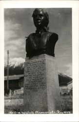 Mollie Walsh Memorial Skagway, AK Postcard Postcard Postcard