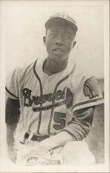 Hank Aaron, Milwaukee Braves Postcard