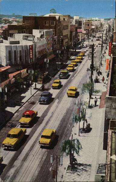 Main Street of Naha Okinawa Japan