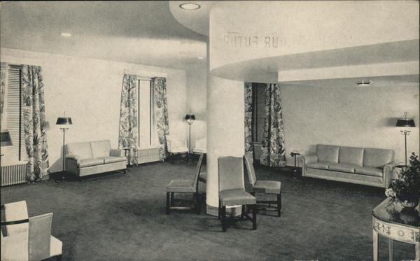 Franklin Park Hotel - Section of Tastefully Furnished Main Lounge Washington District of Columbia