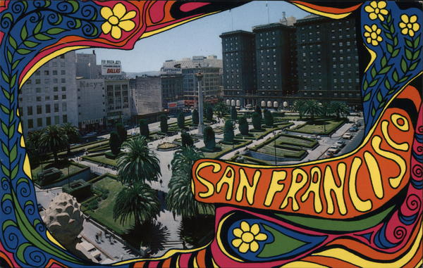 Union Square - Hippie Art San Francisco California