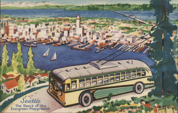 Pictorial View of City Seattle Washington