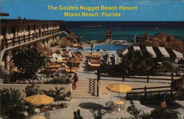 Golden Nugget Beach Resort Miami Fl Postcard Golden Nugget Beach Resort