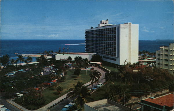 Aerial View of the Caribe-Hilton Hotel San Juan Puerto Rico