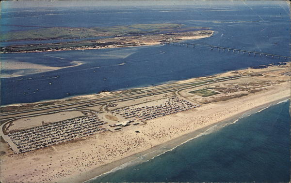 Air View of Robert Moses State Park Fire Island New York