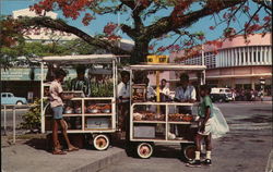 Sweet Meat Vendors Suva, Fiji South Pacific Postcard Postcard Postcard