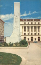 Cenotaph and Post Office Building San Antonio, TX Postcard Postcard Postcard