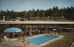 Alamo Plaza Motel Court Statesboro, GA Postcard Postcard Postcard