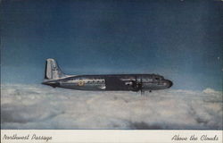 Northwest Passage Above the Clouds Aircraft Postcard Postcard Postcard
