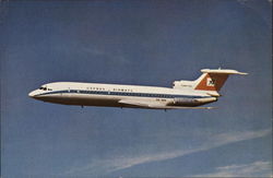 Cyprus Airways Plane in Flight Postcard