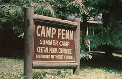 Camp Penn Summer Camp Postcard