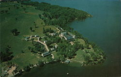 Aerial View of Lake Bomoseen Postcard