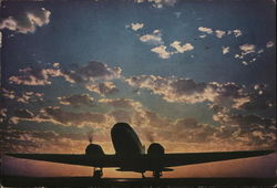 United Air Lines Aircraft Postcard Postcard Postcard