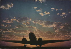 United Air Lines Mainliner Aircraft Postcard Postcard Postcard