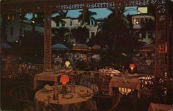 Dining by Candlelight, Brazilian Court Hotel Postcard