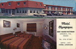 Motel Olympique Longueuil, QC Canada Quebec Postcard Postcard Postcard