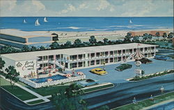 Beach Carousel Motel and Apartments Virginia Beach, VA Postcard Postcard Postcard