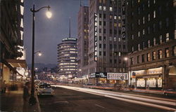 Hollywood and Vine California Postcard Postcard Postcard