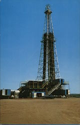 Oklahoma Oil Well #5 Elk City, OK Postcard Postcard Postcard