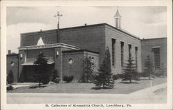 St. Catherine of Alexandria Church Leechburg, PA Postcard Postcard Postcard